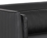 Batavia Leather Upholstered Bold Sofa