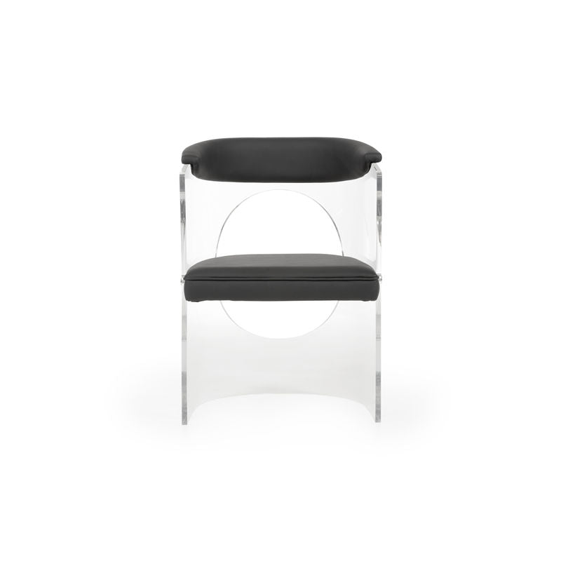 Baran Barrel Clear Acyrlic Frame Back Chair-Club Chairs-Wildwood-LOOMLAN