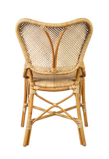 Volusia Stylish Rattan Framed Armless Dining Chair