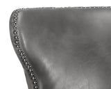 Ariana Leather Upholstered Swivel Counter Stool