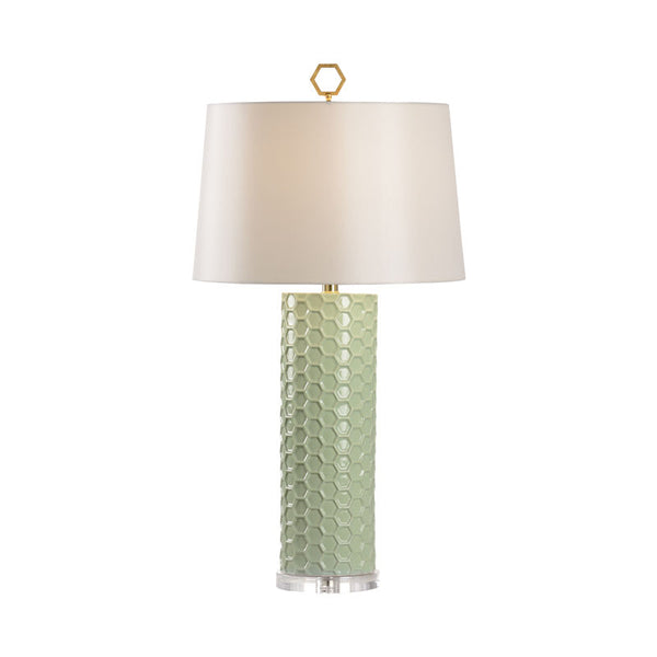 April Honeycomb Pattern Ceramic Table Lamp