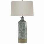 Celadon Crackle Gray Stargazer Table Lamp - LOOMLAN - Currey & Co - Table Lamps