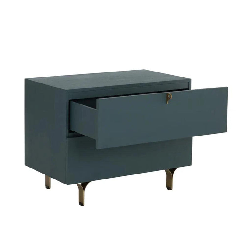 Celine Wooden Stylish Large Nightstand - LOOMLAN - SUNPAN - Nightstands