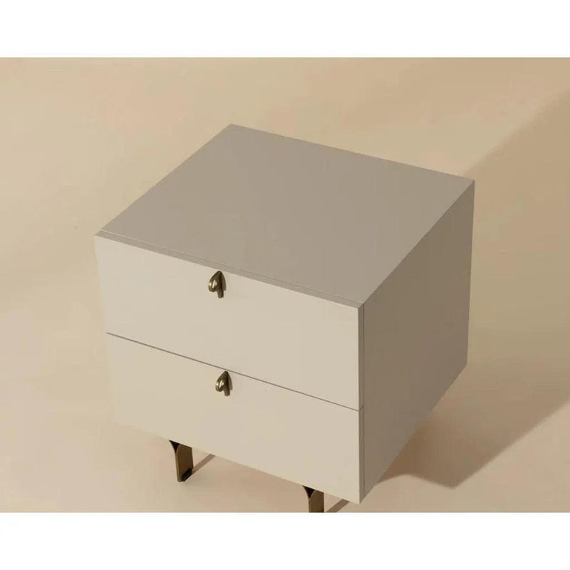 Celine Wooden Stylish Small Nightstand - LOOMLAN - SUNPAN - Nightstands