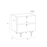 Celine Wooden Stylish Small Nightstand - LOOMLAN - SUNPAN - Nightstands