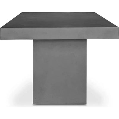 Cement Outdoor Dining Table Grey - LOOMLAN - Moe's Home - Outdoor Dining Tables