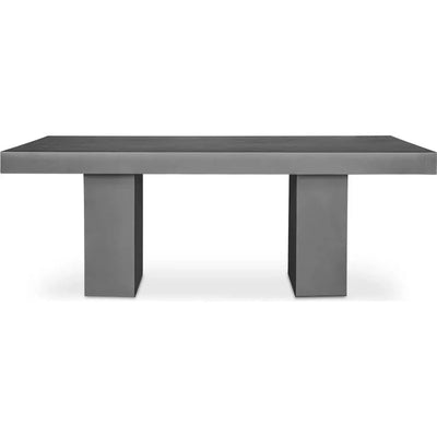 Cement Outdoor Dining Table Grey - LOOMLAN - Moe's Home - Outdoor Dining Tables