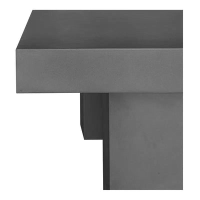 Cement Outdoor Dining Table Grey - LOOMLAN - Moe's Home - Outdoor Dining Tables