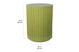 Kara Accent Table - Red Outdoor End Table