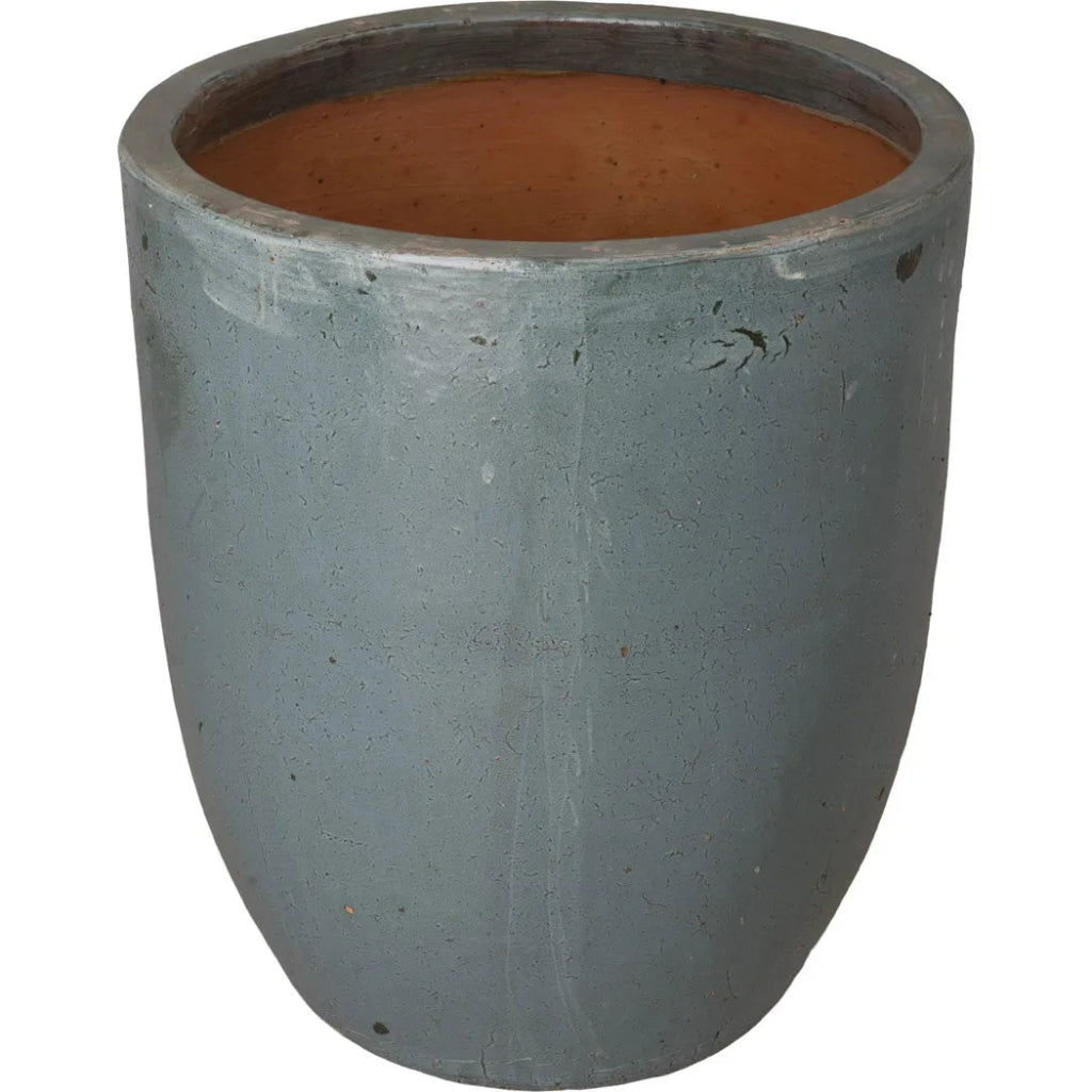 Ceramic Handmade Round Planter - LOOMLAN - Planters