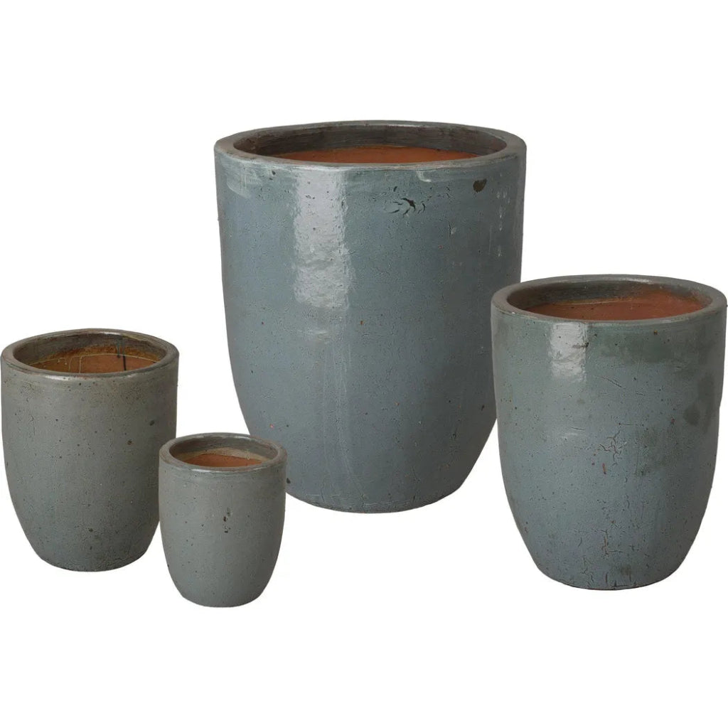 Ceramic Handmade Round Planter - LOOMLAN - Planters