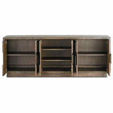 Ceruse Brown Morombe Cocoa Credenza Sideboard - LOOMLAN - Currey & Co - Sideboards