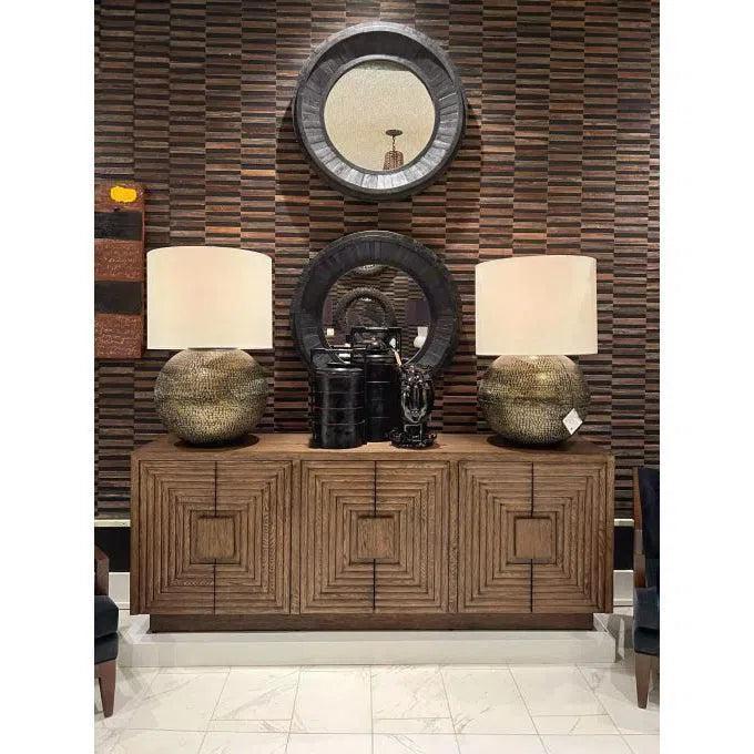 Ceruse Brown Morombe Cocoa Credenza Sideboard - LOOMLAN - Currey & Co - Sideboards
