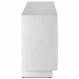 Ceruse White Morombe Whitewashed Credenza Sideboard - LOOMLAN - Currey & Co - Sideboards