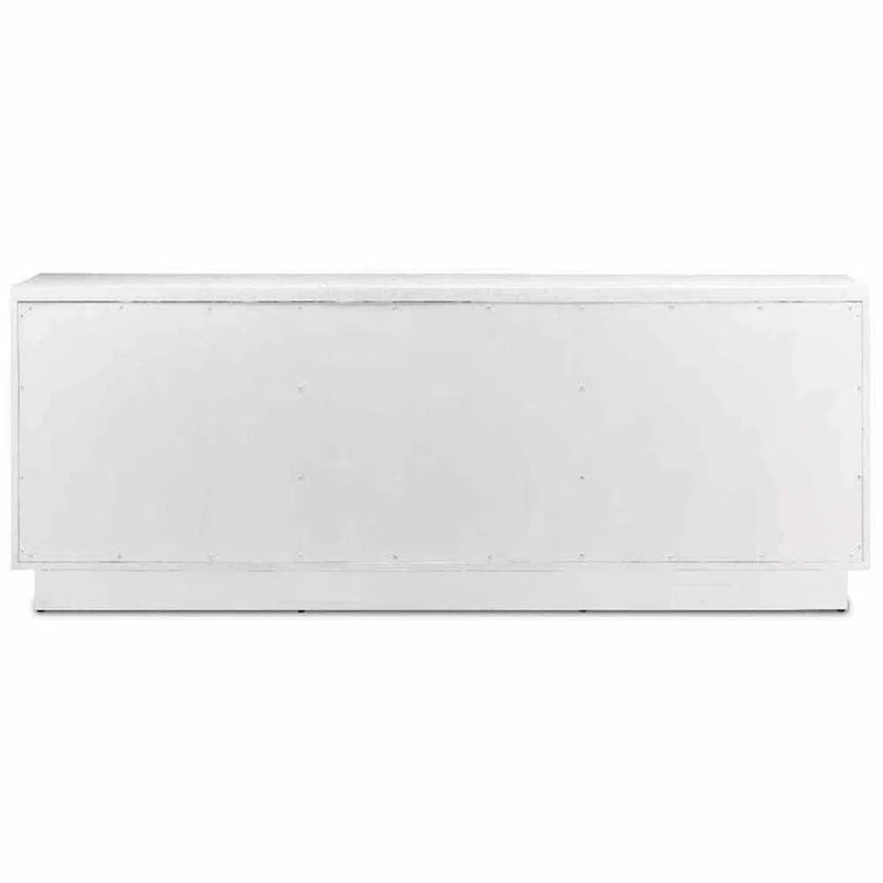 Ceruse White Morombe Whitewashed Credenza Sideboard - LOOMLAN - Currey & Co - Sideboards