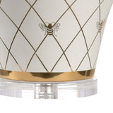 Ginger Jar Ceramic Made With Gold Accents Table Lamp