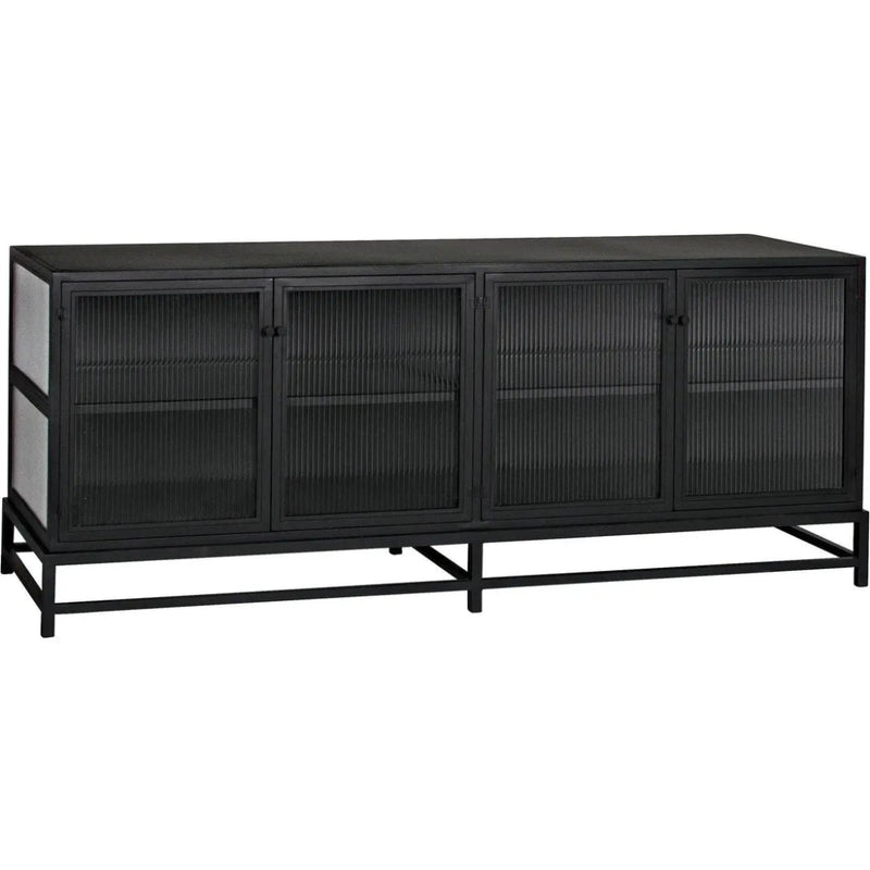 Chandler 4 Doors Sideboard, MTB - LOOMLAN - Noir - Sideboards