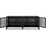 Chandler 4 Doors Sideboard, MTB - LOOMLAN - Noir - Sideboards