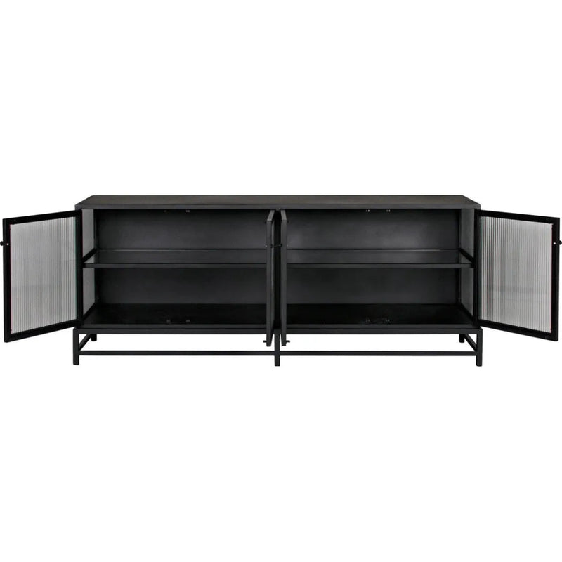 Chandler 4 Doors Sideboard, MTB - LOOMLAN - Noir - Sideboards