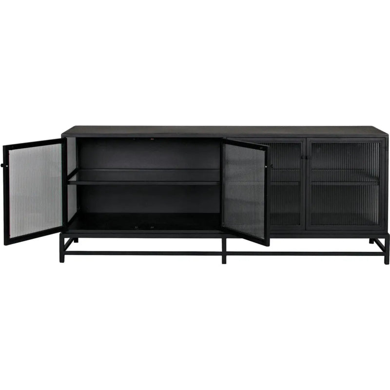 Chandler 4 Doors Sideboard, MTB - LOOMLAN - Noir - Sideboards