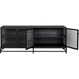 Chandler 4 Doors Sideboard, MTB - LOOMLAN - Noir - Sideboards