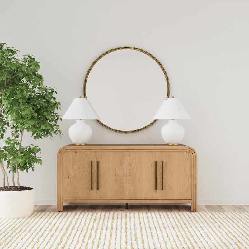 Chandler Wooden Brown Sideboard - LOOMLAN - Bassett Mirror - Sideboards