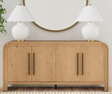 Chandler Wooden Brown Sideboard - LOOMLAN - Bassett Mirror - Sideboards