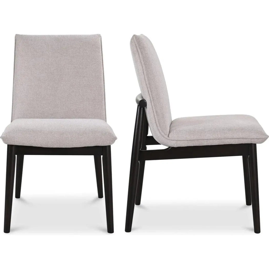 Charlie Performance Fabric Black Dining Chair 2PC - LOOMLAN - Moe's Home - Dining Chairs