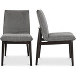 Charlie Performance Fabric Black Dining Chair 2PC - LOOMLAN - Moe's Home - Dining Chairs