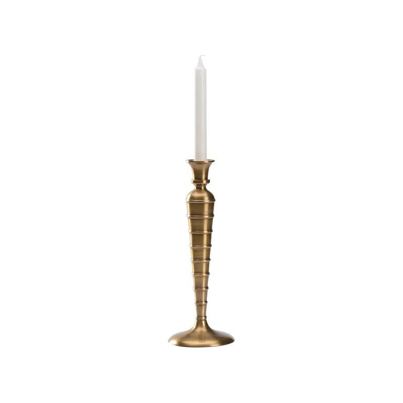 Charlotte Candlestick Brass Made Candleholder - LOOMLAN - Wildwood - Candle Holders