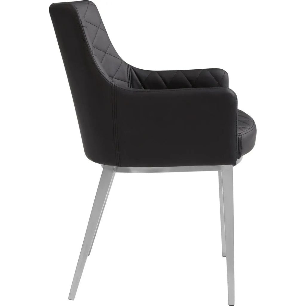 Chase Leather Dining Armchair - LOOMLAN - SUNPAN - Dining Chairs