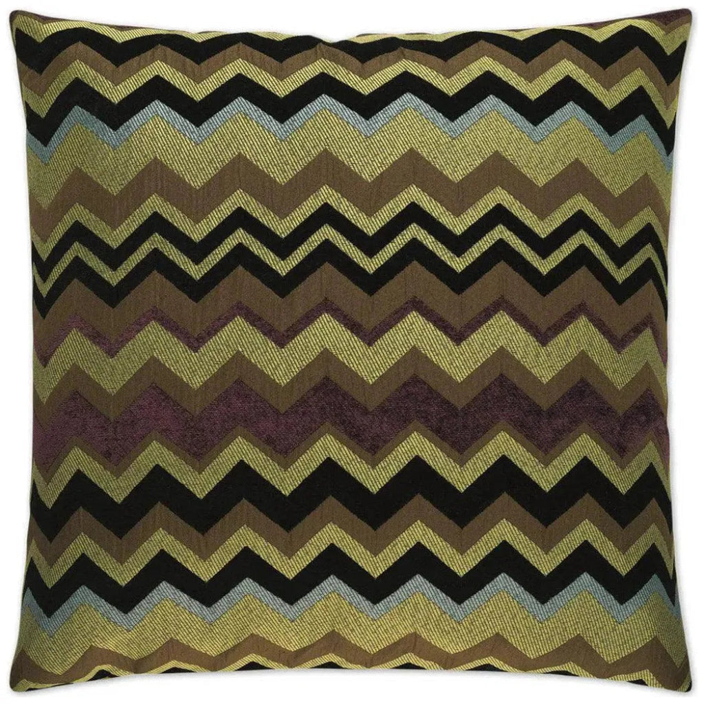 Chevron Brown Throw Pillow With Insert - LOOMLAN - Throw Pillows