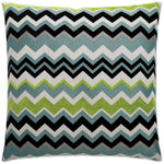 Chevron Green Throw Pillow With Insert - LOOMLAN - D.V. Kap - Throw Pillows