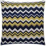 Chevron Navy Blue Throw Pillow With Insert - LOOMLAN - D.V. Kap - Throw Pillows