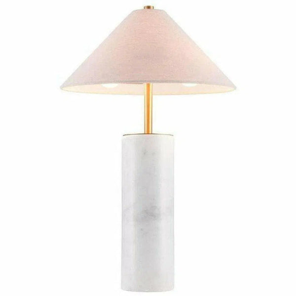 Ciara Table Lamp Beige & White - LOOMLAN - Zuo Modern - Table Lamps