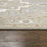 Cira Oriental Medallion Gray Large Area Rugs - LOOMLAN - LOOMLAN - Area Rugs