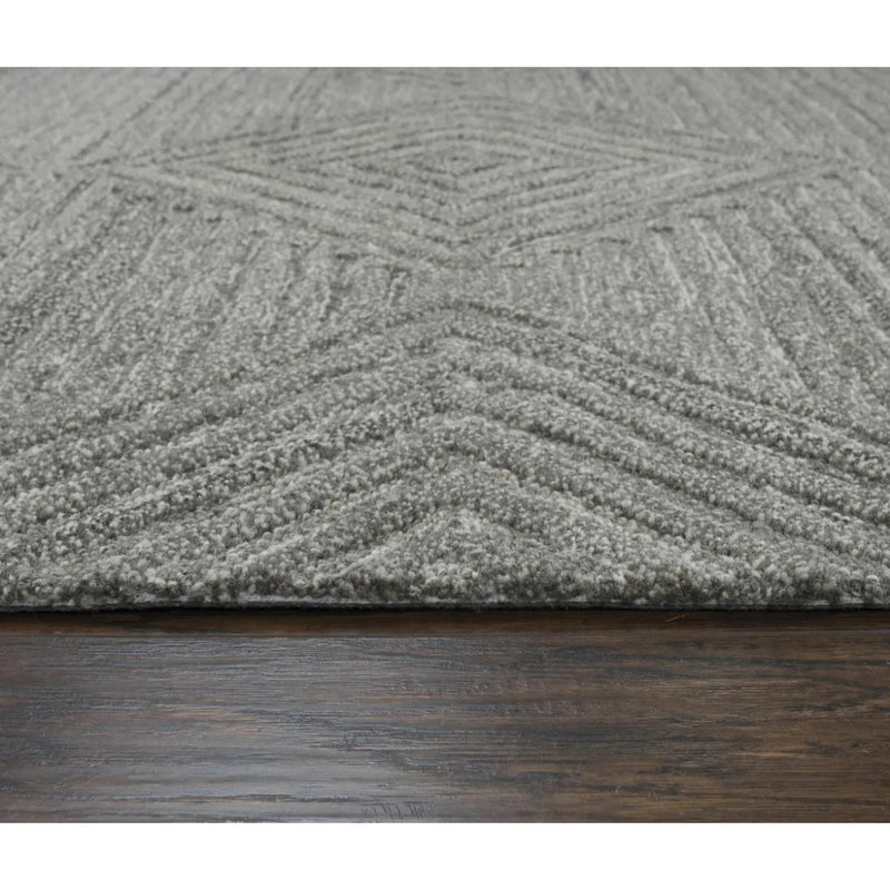 Cito Geometric Gray Large Area Rugs For Living Room - LOOMLAN - LOOMLAN - Area Rugs