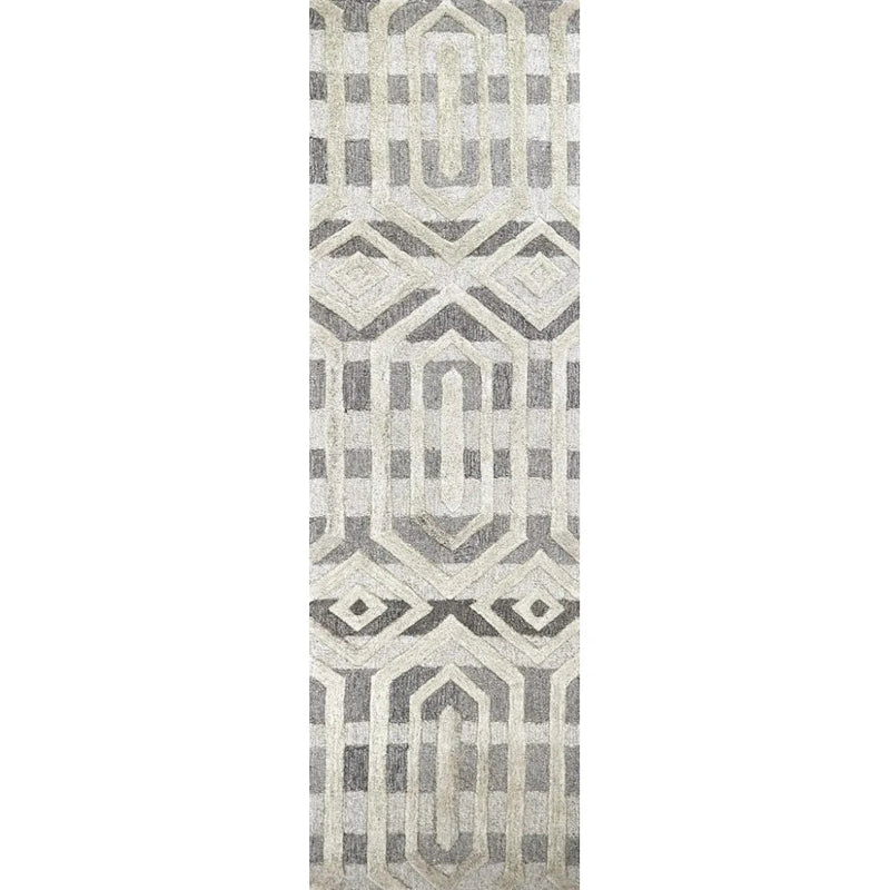 Clap Geometric Gray Large Area Rugs For Living Room - LOOMLAN - LOOMLAN - Area Rugs