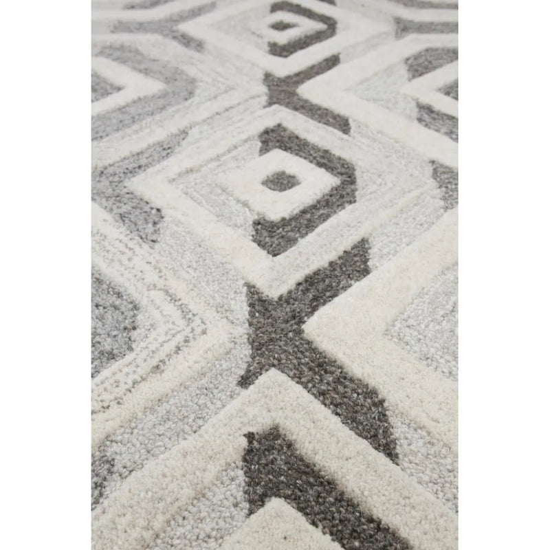 Clap Geometric Gray Large Area Rugs For Living Room - LOOMLAN - LOOMLAN - Area Rugs
