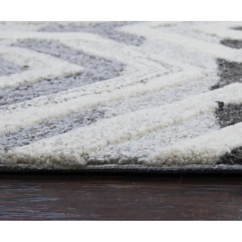 Clap Geometric Gray Large Area Rugs For Living Room - LOOMLAN - LOOMLAN - Area Rugs