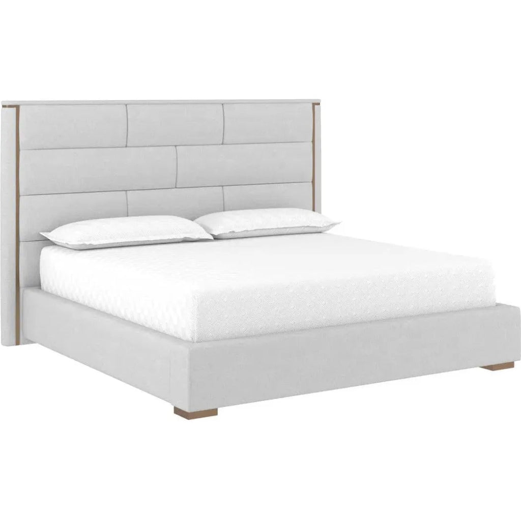 Clara Fabric Luxurious King Bed - LOOMLAN - SUNPAN - Beds