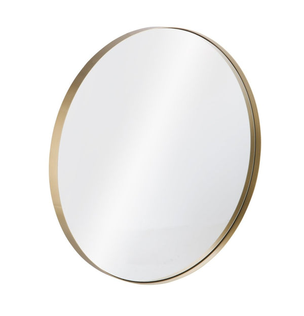 Clarion Sleek Brass Frame Wall Mirror - LOOMLAN - Bassett Mirror - Wall Mirrors