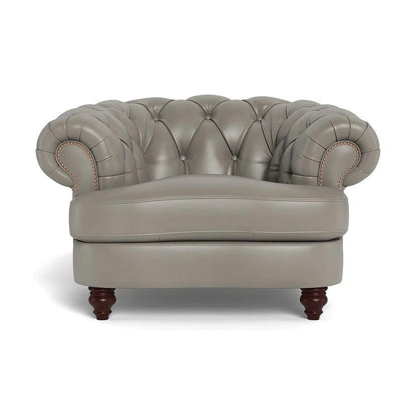 Classic Chesterfield - Inspired Leather Club Chair Retro - LOOMLAN - Uptown Sebastian - Club Chairs