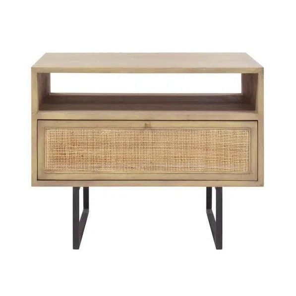 Clay Brown Mango Wood End Table - LOOMLAN - Artesia - Side Tables