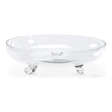 Clear Glass Made Footed Bowl - LOOMLAN - Wildwood - Boxes & Bowls