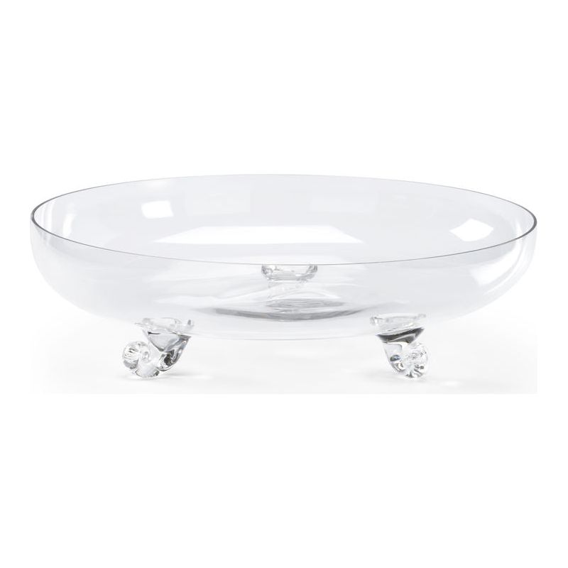 Clear Glass Made Footed Bowl - LOOMLAN - Wildwood - Boxes & Bowls