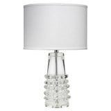 Clear Textured Glass Tall Ribbon Table Lamp - LOOMLAN - Jamie Young - Table Lamps