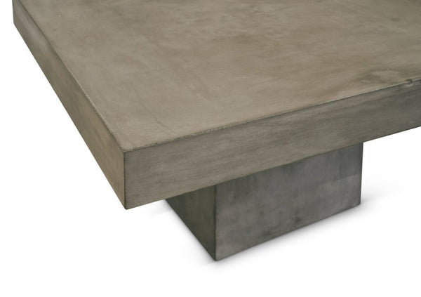 Clemente Concrete Square Cocktail Table - LOOMLAN - Bassett Mirror - Coffee Tables