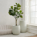 Cloud Waffled Texture Fiberglass Planter - LOOMLAN - Le Present - Planters