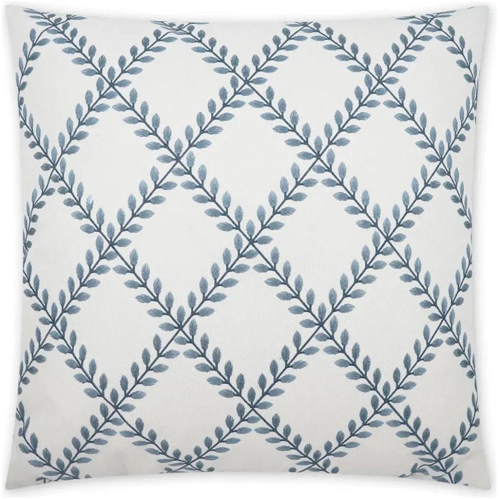 Clover Lane Porcelain Blue Large Throw Pillow Insert - LOOMLAN - D.V. Kap - Throw Pillows